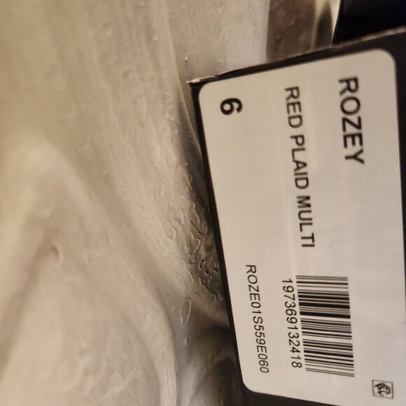 Betsey Johnson " Rozey" Red Plaid Multi Lace Up Boots. NIB. Size 6 - Picture 6 of 13